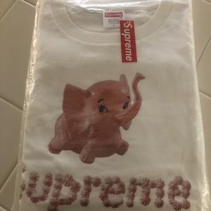 Supreme white elephant tee